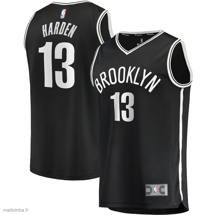 Maillot Brooklyn Nets James Harden Fanatics Branded Black 2020/21 Fast Break Replica Jersey - Icon Edition